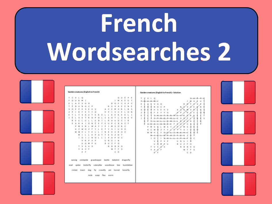 French word search puzzles 2