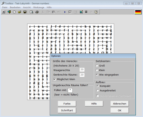 Text-Labyrinth