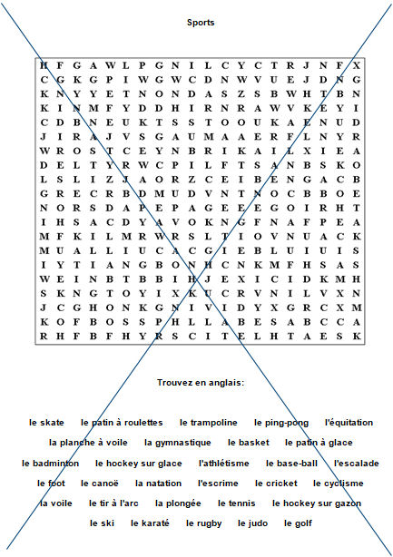 French wordsearch puzzles