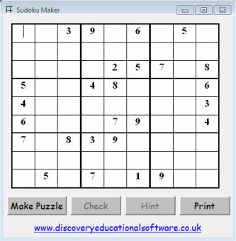 Sudoku Maker and Game